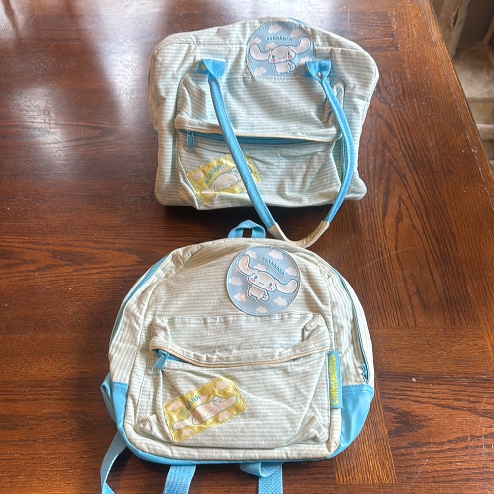 Vintage RARE Cinnamoroll Backpack and Tote Set